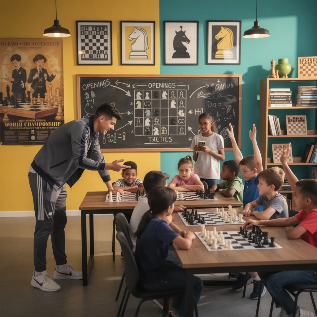 Eine Übersicht von Endspielstrategien mit Diagrammen und Erklärungen für Schüler.